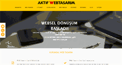 Desktop Screenshot of aktifwebtasarim.com